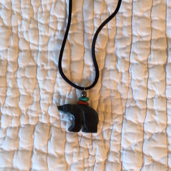 Jewelry - Necklace real stones bear necklace.